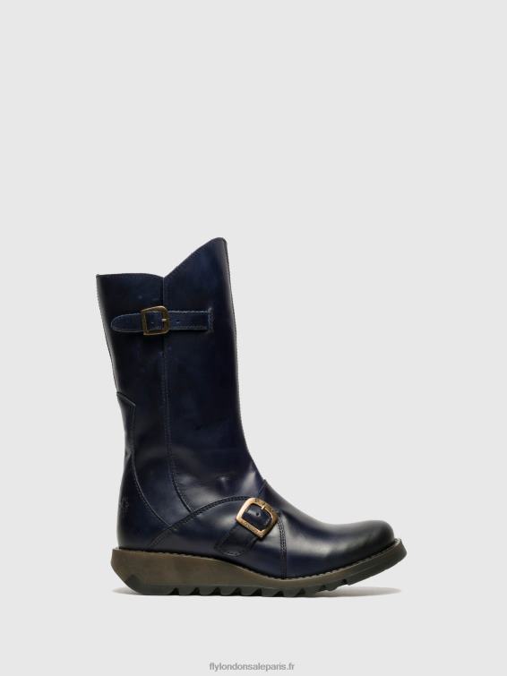bottes à boucle mes 2 femmes 0N8R351 bleu Fly London