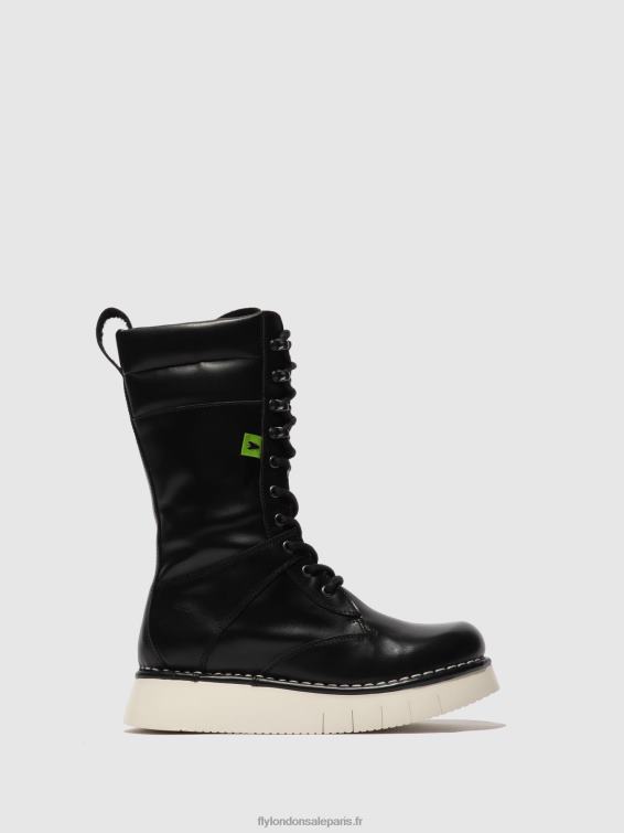 bottes à lacets ieva245 femmes 0N8R313 tonnerre noir Fly London