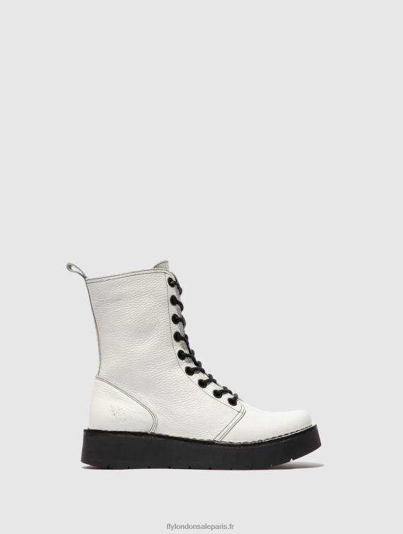 bottes à lacets rami043 femmes 0N8R321 rio blanc (noir st) Fly London