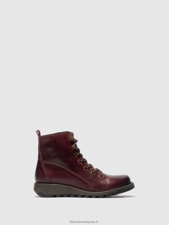 bottes à lacets sore813 femmes 0N8R328 tapis violet Fly London