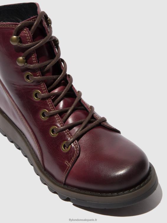 bottes à lacets sore813 femmes 0N8R328 tapis violet Fly London