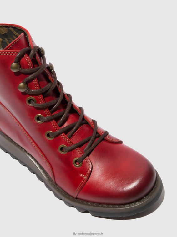 bottes à lacets sore813 femmes 0N8R329 tapis rouge Fly London