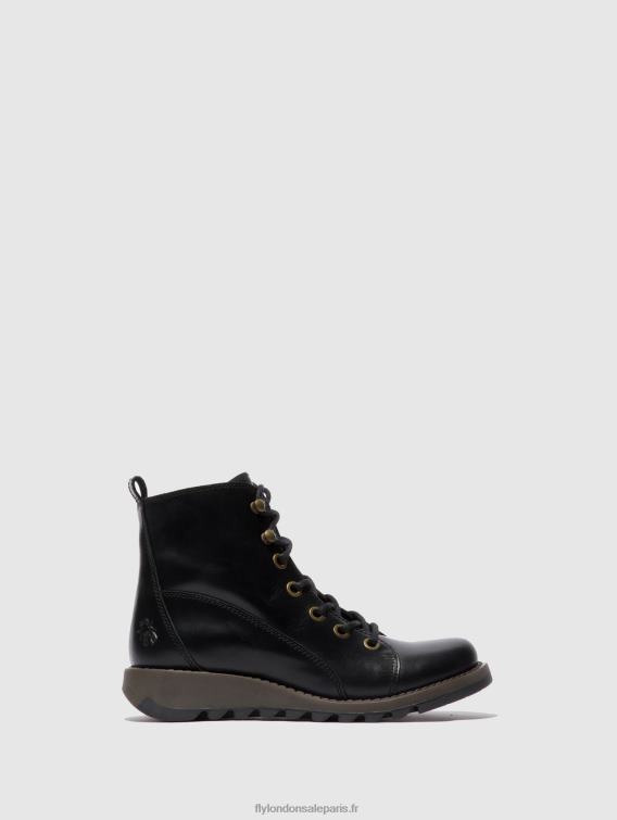bottes à lacets sore813 femmes 0N8R330 tapis noir Fly London