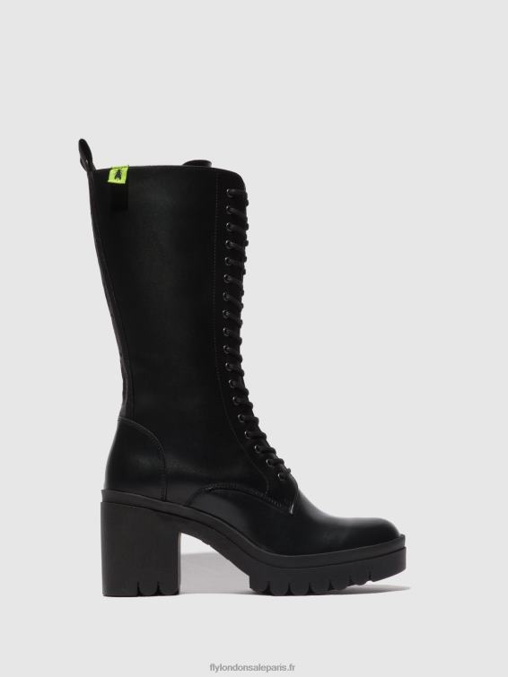 bottes à lacets taly884 femmes 0N8R314 tunder black (semelle noire) Fly London