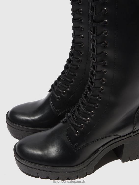 bottes à lacets taly884 femmes 0N8R314 tunder black (semelle noire) Fly London