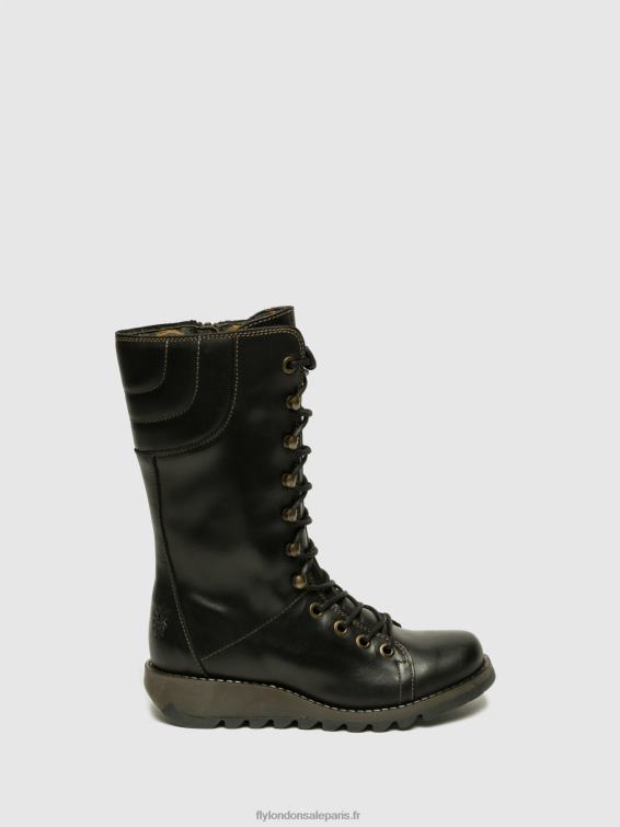 chaussures compensées ster768 femmes 0N8R666 noir Fly London