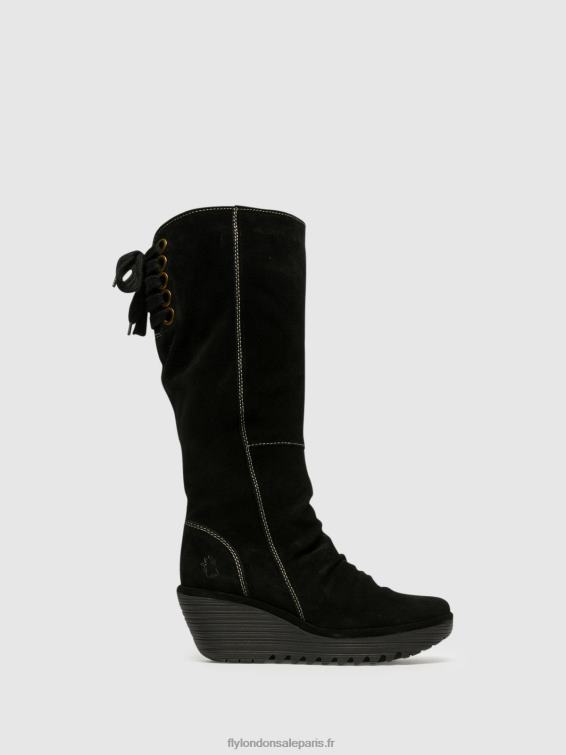 bottes hautes femmes 0N8R354 noir Fly London