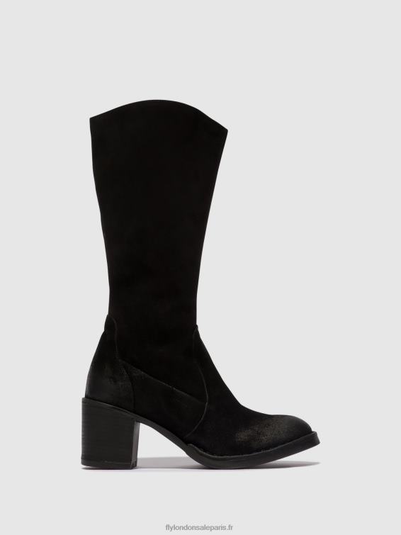bottes zippées balo096 femmes 0N8R304 noir Fly London