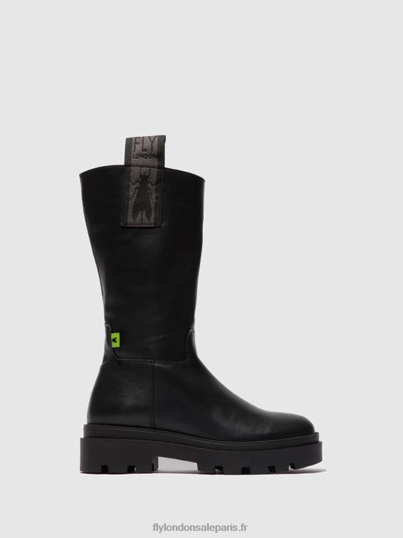 bottes zippées jalo882 femmes 0N8R310 naomi noir Fly London