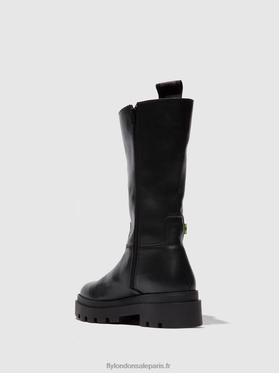 bottes zippées jalo882 femmes 0N8R310 naomi noir Fly London