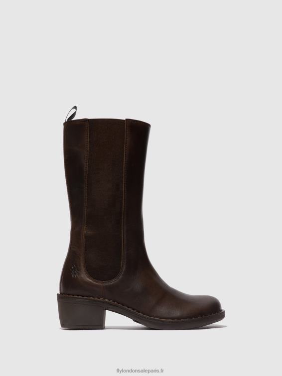 bottes zippées mada081 femmes 0N8R303 ns. brun Fly London