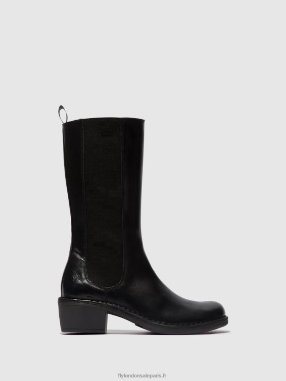 bottes zippées mada081 femmes 0N8R307 noir Fly London