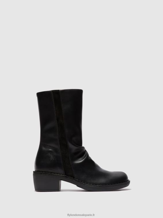 bottes zippées mecy092 femmes 0N8R299 noir noir Fly London