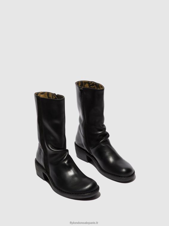 bottes zippées mecy092 femmes 0N8R299 noir noir Fly London