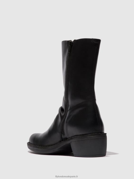 bottes zippées mecy092 femmes 0N8R299 noir noir Fly London