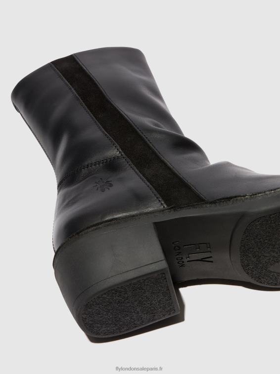 bottes zippées mecy092 femmes 0N8R299 noir noir Fly London