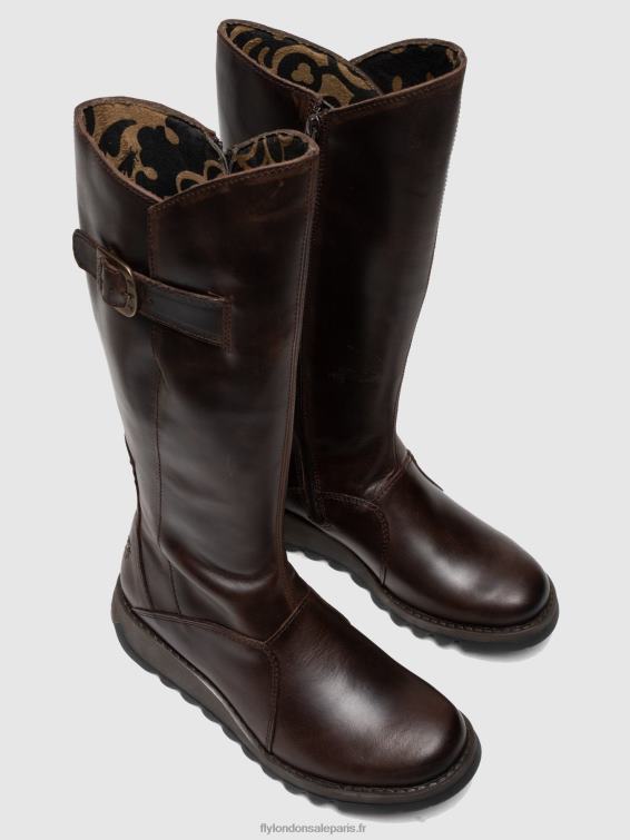 bottes zippées mol 2 dk femmes 0N8R342 brun Fly London