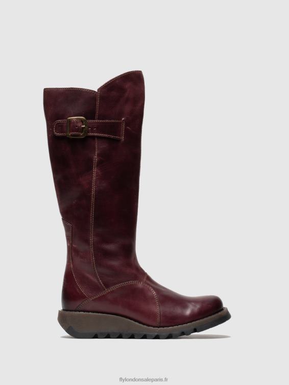 bottes zippées mol 2 femmes 0N8R340 tapis violet Fly London