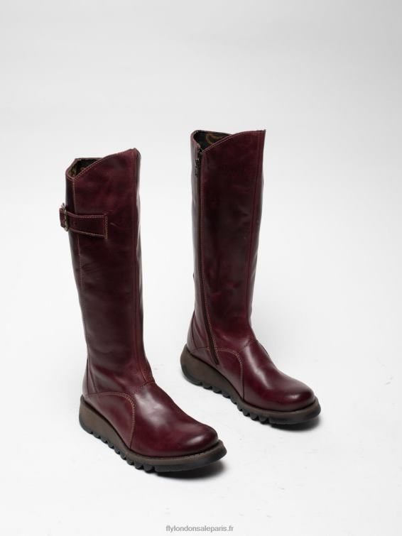 bottes zippées mol 2 femmes 0N8R340 tapis violet Fly London