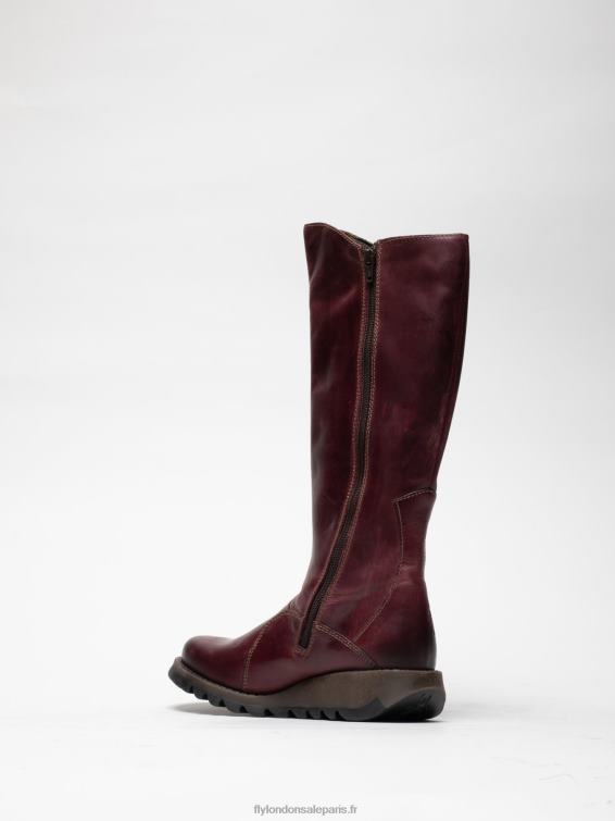 bottes zippées mol 2 femmes 0N8R340 tapis violet Fly London