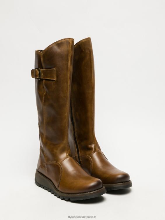 bottes zippées mol 2 femmes 0N8R352 chameau Fly London