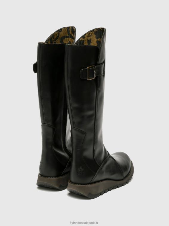 bottes zippées mol 2 femmes 0N8R353 noir Fly London