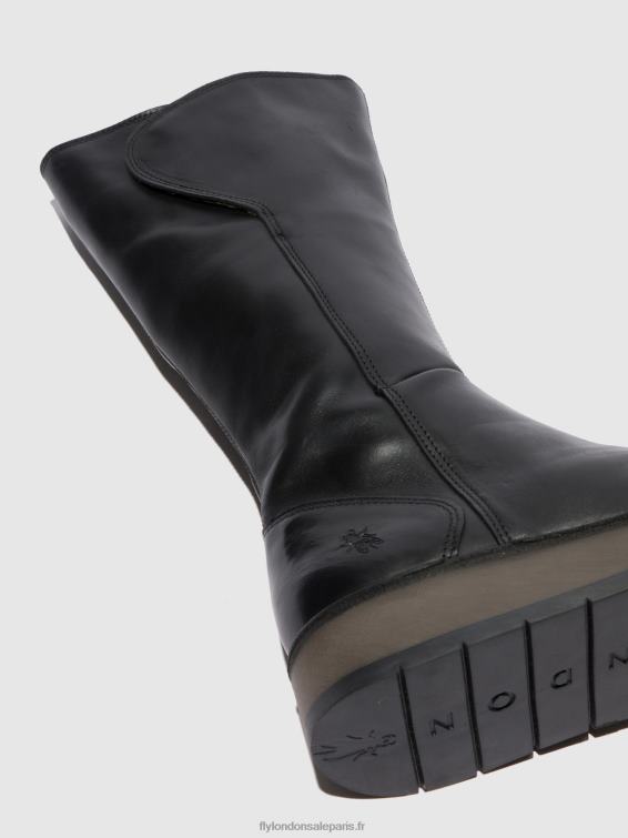 bottes zippées rhea042 femmes 0N8R339 tapis noir Fly London