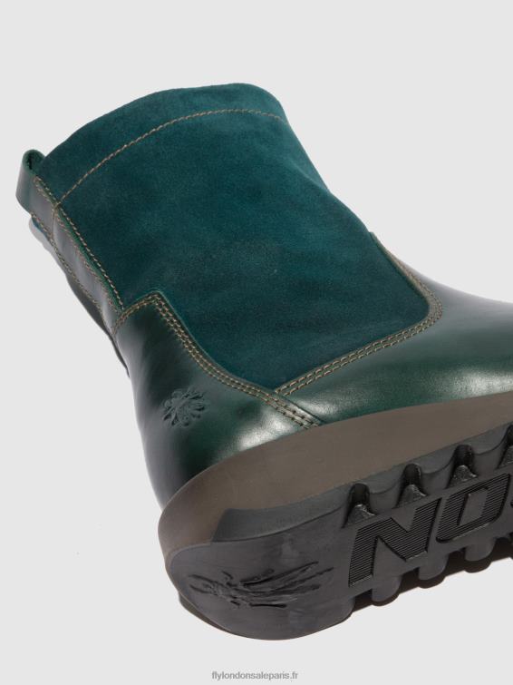 bottes zippées sauk794 femmes 0N8R316 tapis/suède huilé pétrole Fly London