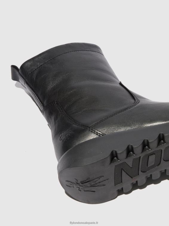bottes zippées sauk794 femmes 0N8R317 velours noir (noir) Fly London