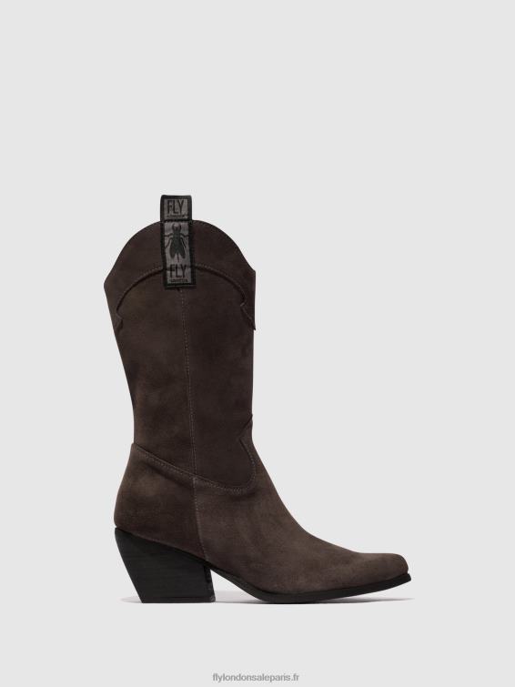 bottes zippées teke906 femmes 0N8R294 gris Fly London