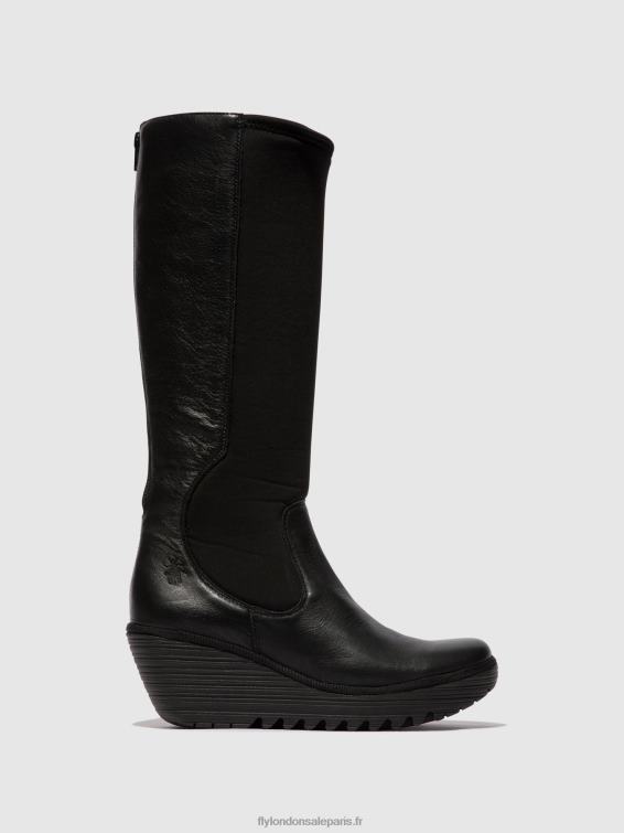 bottes zippées yoja401 femmes 0N8R295 noir Fly London