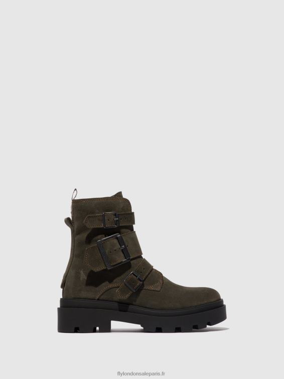bottines à boucle jeda817 femmes 0N8R156 gris Fly London