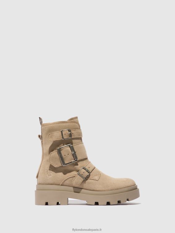 bottines à boucle jeda817 femmes 0N8R242 crème suède Fly London