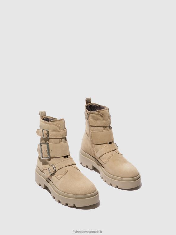 bottines à boucle jeda817 femmes 0N8R242 crème suède Fly London