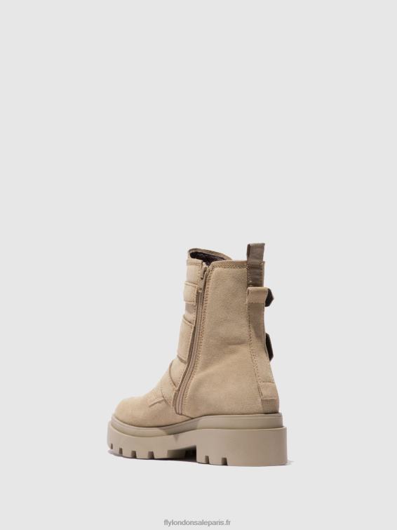 bottines à boucle jeda817 femmes 0N8R242 crème suède Fly London