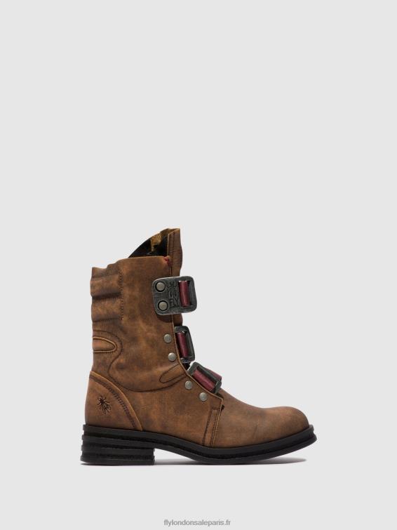 bottines à boucle kiff682 femmes 0N8R157 brun Fly London