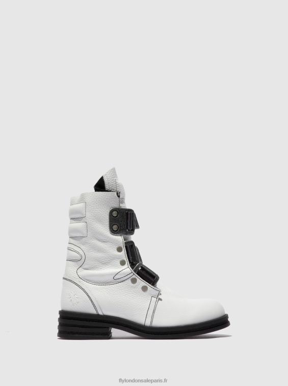 bottines à boucle kiff682 femmes 0N8R239 blanc de rio Fly London