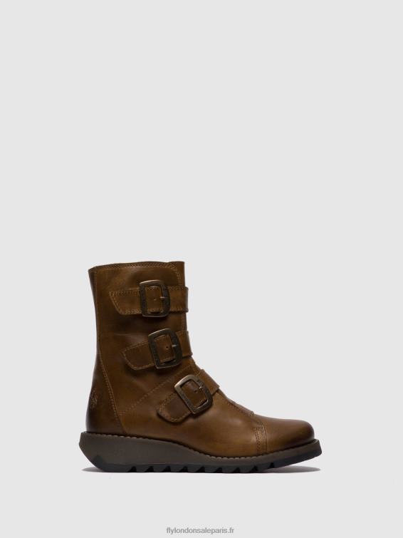 bottines à boucle scop110 femmes 0N8R246 tapis chameau Fly London