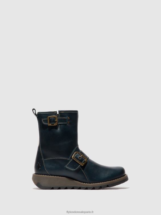 bottines à boucle sino525 femmes 0N8R137 bleu royal Fly London