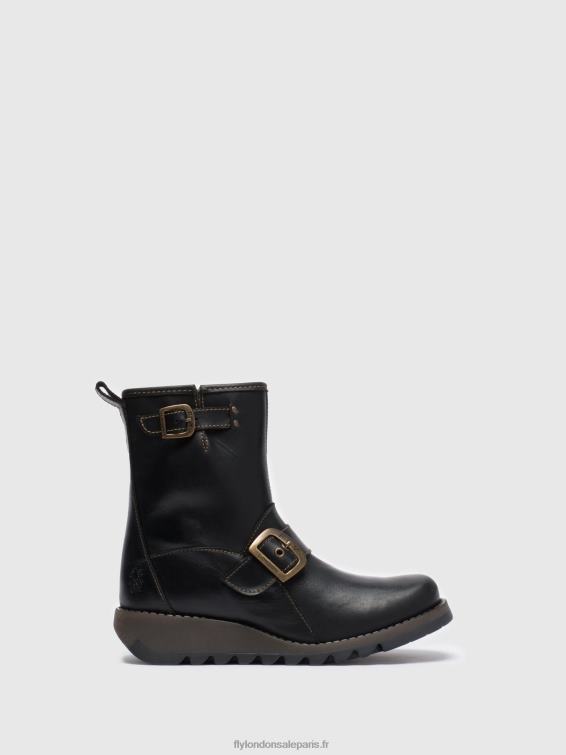 bottines à boucle sino525 femmes 0N8R282 noir Fly London