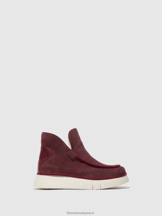 bottines à bout rond coze348 femmes 0N8R83 violet Fly London