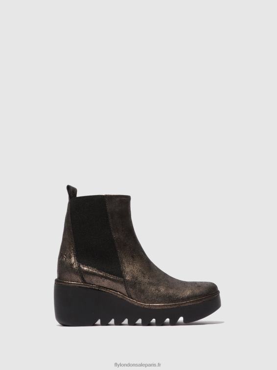 bottines chelsea bagu233 femmes 0N8R236 graphite frais Fly London