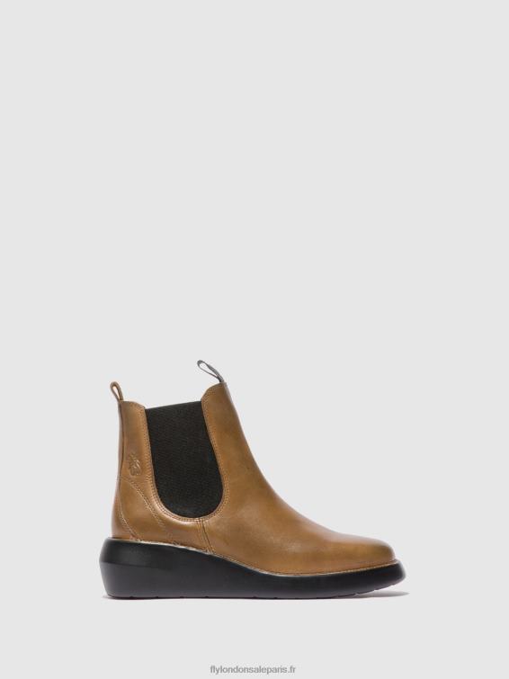 bottines chelsea bety502 femmes 0N8R233 tapis chameau Fly London