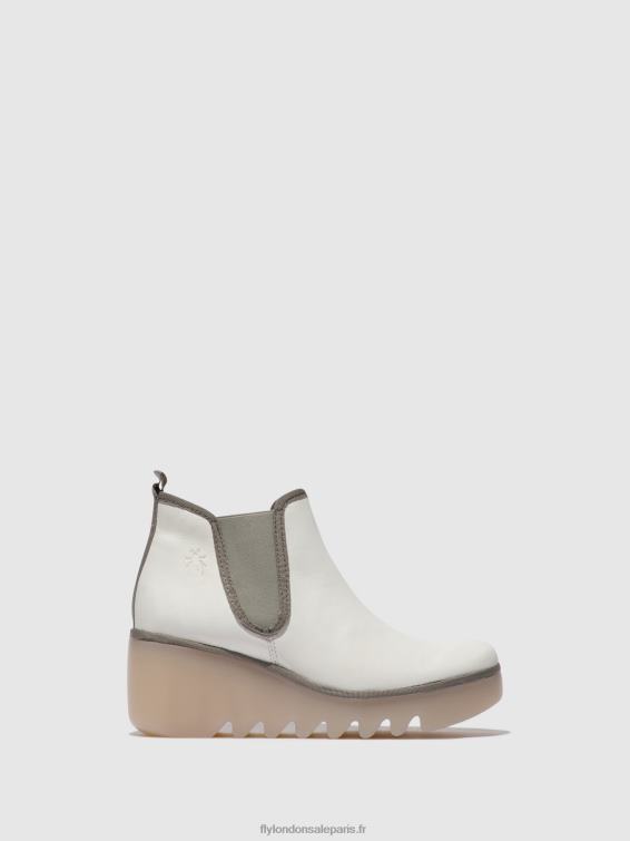 bottines chelsea byne349 femmes 0N8R144 blanc (semelle laiteuse) Fly London