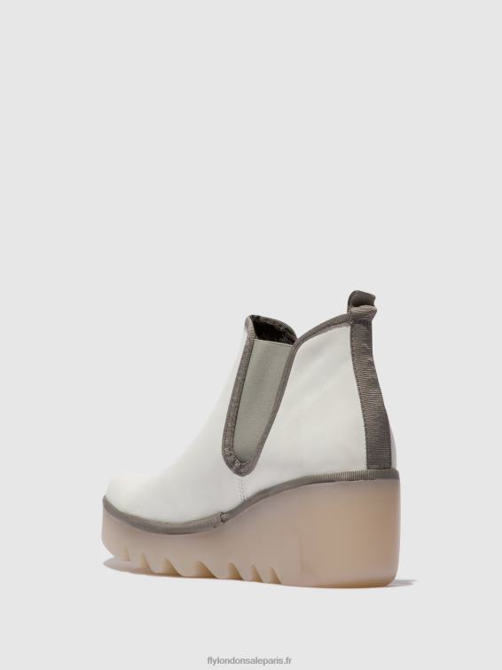 bottines chelsea byne349 femmes 0N8R144 blanc (semelle laiteuse) Fly London