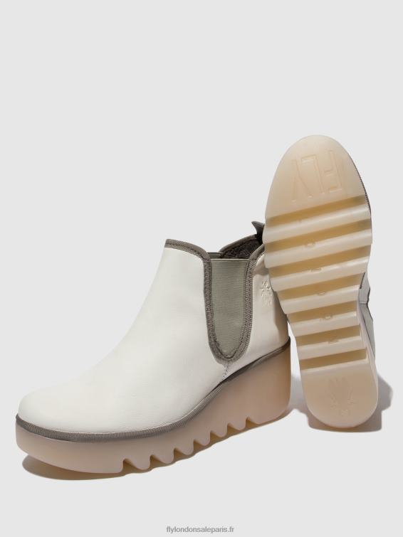 bottines chelsea byne349 femmes 0N8R144 blanc (semelle laiteuse) Fly London