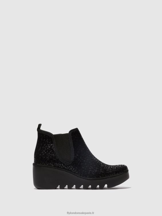 bottines chelsea byne349 femmes 0N8R149 taches anthracite Fly London