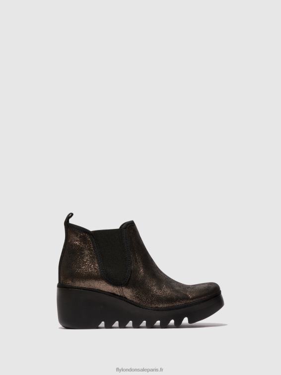 bottines chelsea byne349 femmes 0N8R154 graphite Fly London