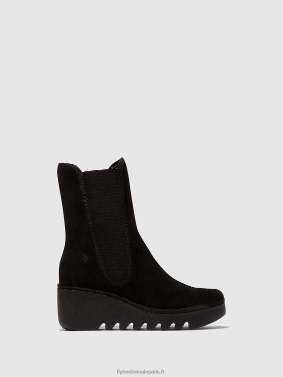 bottines chelsea byro395 femmes 0N8R145 noir Fly London