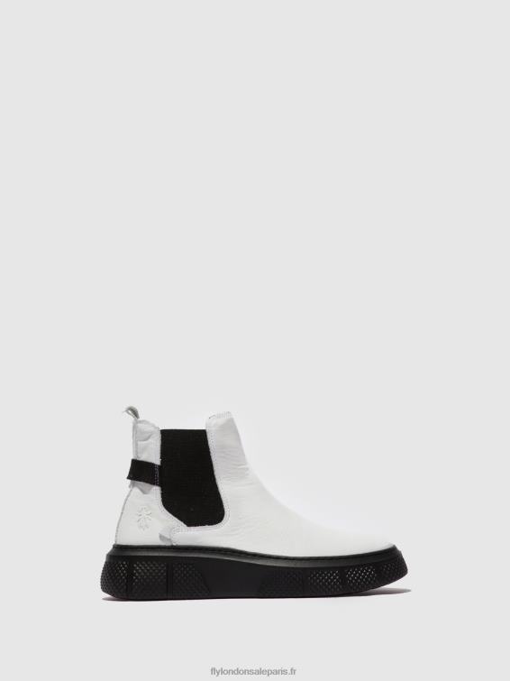 bottines chelsea ebbe479 femmes 0N8R169 blanc dublin (semelle noire) Fly London